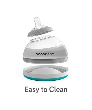 Nanobebe Transition Bottle Stage 2 Teal 3 Pack 8 oz (240 ml) Each - Buy Online on SooperMarket.com