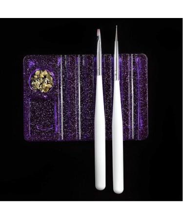 Nail Art Design Craft Acrylic Uv Gel Brush Pen Rest Pro Beauty Makeup Brush Pen Display Holder Stand Tool Transparent Random - Buy Online on SooperMarket.com