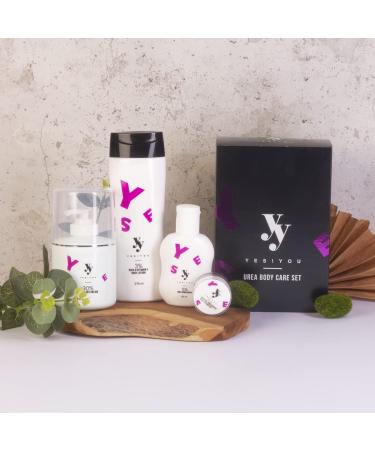 YES!YOU Urea Body Care Set - Moisturizing Hand Cream Foot Cream Body Lotion & Cuticle Butter for Intense Hydration | International Shipping Available - Buy Online on SooperMarket.com