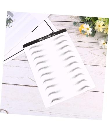 Mikinona 2 Sheets Black Stickers 4d Imitation Eyebrow Tattoos Brow Tatoo Transfer Stickers 3d Tool Artificial - Buy Online on SooperMarket.com