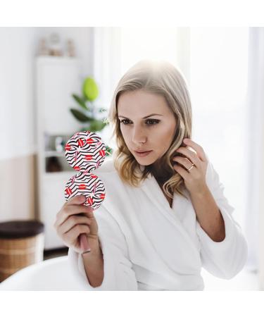Compact Vanity Makeup Mirror for Women Girls Red Elegant Travel Cosmetic Mirrors for Pocket Purse Wallet Handbag Portable Magnifying Handheld Small Mirror - Buy Online on SooperMarket.com