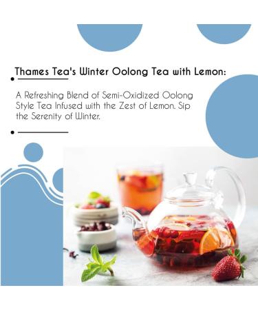 Thames Tea Winter Oolong: Premium Flavoured Loose Leaf Fruit & Herbal Tea Tubebox - Buy Online on SooperMarket.com
