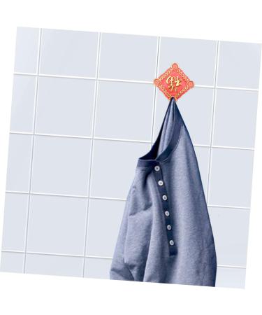 OFFSCH 2pcs Hook up Wall Mounted Clothes Mounted Hanger Hook Metal Towel Hooks Wall-Mounted 8x6cm Assorted Color - Buy Online on SooperMarket.com