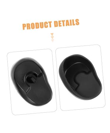 Healeved 4pcs Hair Dye Earmuffs - Black Ear Cuff Baking Oil Shawl - 7.5x5cm - Assorted Color | Shop Now - Buy Online on SooperMarket.com