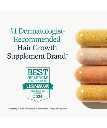Nutrafol Women's Hair Growth Supplements - Clinically Proven Stronger Hair in 3-6 Months Dermatologist Recommended - 2 Month Supply & 2 Refill Pouches - Buy Online on SooperMarket.com
