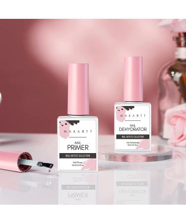 Makartt Nail Dehydrator and Primer Set - Professional Nail Prep for Long-lasting Acrylic Nails, UV Gel Polish - 0.5 Fl Oz (Pack of 2) - Buy Online on SooperMarket.com