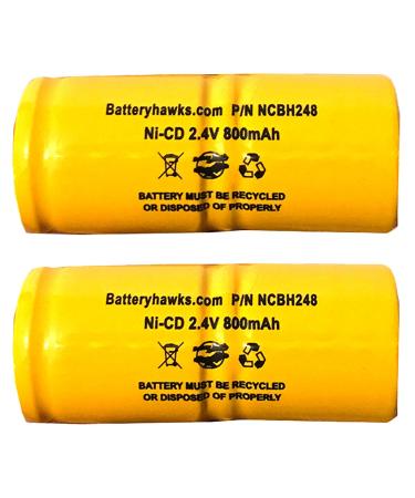 (2 Pack) TIF8806A TIF8900 TIF 405421 TIF-8800 TIF8800A TIF8850 2.4v 800mah Ni-CD Gas Meter Battery Replacement