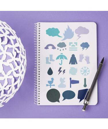 25 Pcs Stencil Drawing Kit for Kids | Plastic Stencils with 400+ Shapes | Fun Birthday Gift for Boys and Girls - Buy Online on SooperMarket.com