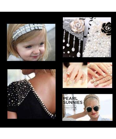 4000 PCS Crystal AB Rhinestones & Pearls Set with Tweezer - Nail Art, DIY Crafts, Face & Clothing Embellishments - Buy Online on SooperMarket.com