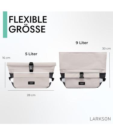 Buy Larkson Handlebar Pocket Bike Beige - 2-in-1 Bicycle & Shoulder Bag - Water-Repellent Bike Packing Bag with Reflection - International Shipping Available - Buy Online on SooperMarket.com