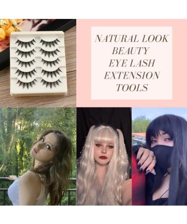 Okdeals 5 Pairs Japanese Style 3D Fluffy Spiky Eyelashes - Little Devil Cosplay Anime Lashes for Natural Beauty Look - Buy Online on SooperMarket.com