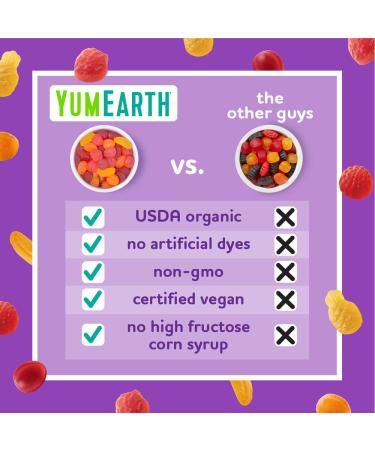 YumEarth Organic Fruit Snacks No Artificial Flavors or Dyes - Fruit Flavor -  5Oz - Pack of 6 - Buy Online on SooperMarket.com