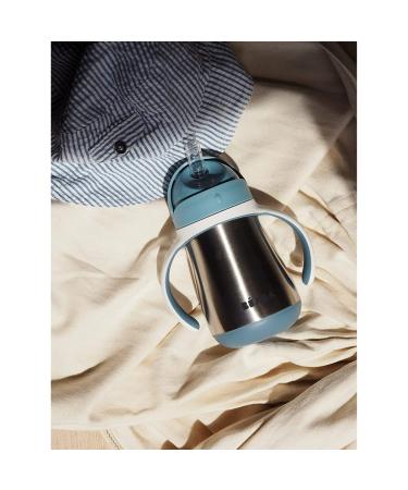 B aba 2-in-1 Baby Bottle & Children's Cup with Straw - 250ml Blue - Easy Open Removable Handles Durable Tritan & Silicone - International Shipping Available - Buy Online on SooperMarket.com
