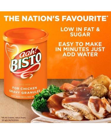 Bisto Gravy Granules Set - Chicken & Beef Flavours with Beech Wooden Solid Spoon Great for cooing roast yorkshire and veg. - Buy Online on SooperMarket.com