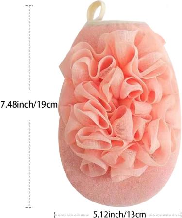 WUBAYI Double-Sided Exfoliating Glove Set with Loofah Sponge - Deep Clean Shower Mitt for Men and Women - Buy Online on SooperMarket.com
