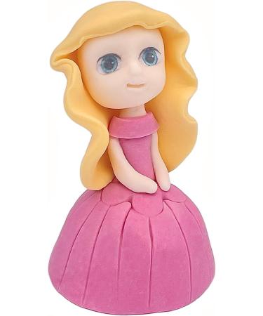 4x Princess Cake Toppers Set - Princess Castle Girls Birthday Party Wedding Baby Shower Christening Cupcake Decoration - Comes with an Edible Glue - Buy Online on SooperMarket.com