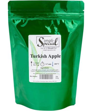 Simpli-Special Turkish Apple Caffeine-Free Loose Leaf Tea Fruit Infusion - 500g Resealable Pouch - Buy Online on SooperMarket.com
