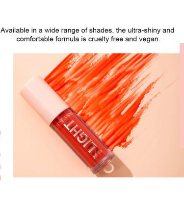 Shimmer Peach Lip Gloss - All-Day Moisturizing Glossy Finish for Daily Use | International Shipping - Buy Online on SooperMarket.com