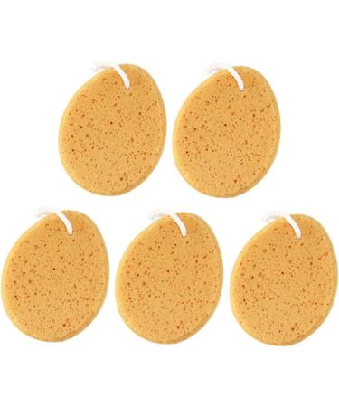 Angoily 5pcs Loofah Sponge Set - Natural Exfoliating Bath Sponges for Men | Shower & Body Care - Buy Online on SooperMarket.com