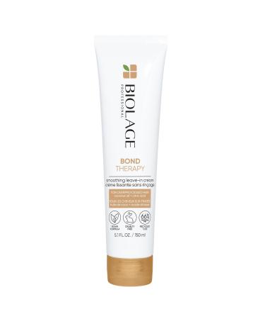 Biolage Bond Therapy Smoothing Leave-In Cream | Builds Bonds & Deeply Conditions | Paraben & Sulfate-Free | Vegan | Salon Professional Treatment | Cruelty-Free | Bonding