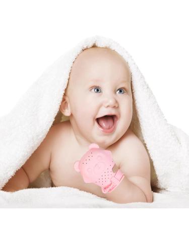 Abbto B r Baby Tooth Toy | Silicone Bite Ring & Anti-Drop Gloves | Adjustable for 3 Months+ - Buy Online on SooperMarket.com