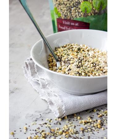 Organic Superfood Cereal Topper 5 lbs with Non-GMO Hemp, Chia & Buckwheat Seeds - Vegan, Kosher, Omega-3 & Fiber-Rich - Buy Online on SooperMarket.com