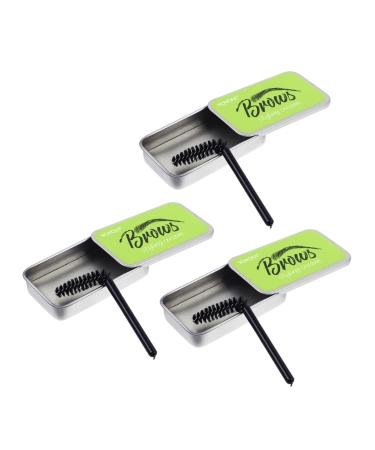CANIGHT 3 Sets Natural Mascara Brow Shaping Soap Makeup Accessory Eyebrow Styling Soap Gel Texture