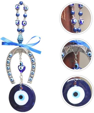 Zerodeko 1pc Blue Eyes Pendant Turkish Evil Eye Beads Birthday Gift Crystals Beads Wallet Keychain Decor Turkish Devil s Eye Pendant Devil Eye Diamond Driving Recorder Alloy - Buy Online on SooperMarket.com