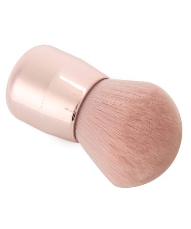 Round Head Powder Brush - Short Handle Seamless Makeup Brush | Soft Fiber Blush Brush for Flawless Finish - Buy Online on SooperMarket.com