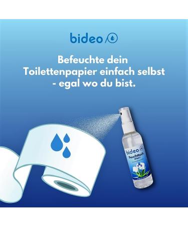 Bideo Wet Cloth Spray 50ml - Eco-Friendly Toilet Paper Cleaner | Hygienic & Refreshing 6-Pack Set - Buy Online on SooperMarket.com