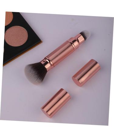 Double-Ended Retractable Makeup Brush | Foundation Blending & Blush Brush - Rose Gold Dual End Cosmetic Tool - Buy Online on SooperMarket.com