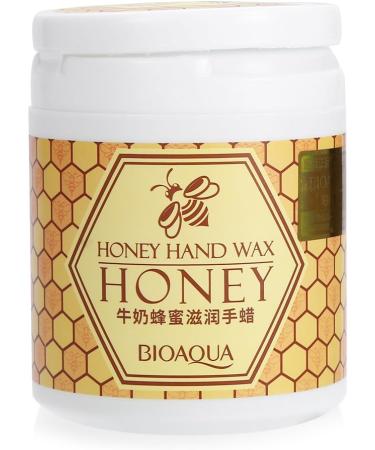 Wax Hand Mask with Natural Honey & Milk - Exfoliating, Hydrating, and Nourishing Gel for Soft and Whitening Hands - 170g - Buy Online on SooperMarket.com