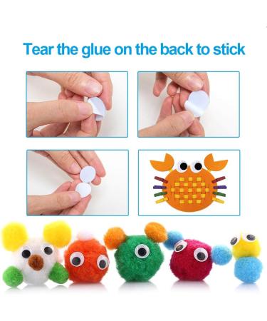 1210pcs Googly Wiggle Eyes Self Adhesive Craft Sticker - Multi Sizes 4mm to 25mm - DIY by ZZYI - Buy Online on SooperMarket.com