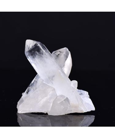 Natural White Quartz Health Reiki Stone Point Specimen Home Decor Raw Crystals HOMEZHOU (Color : Random Delivery Size : 120-150g) 120-150g Random Delivery