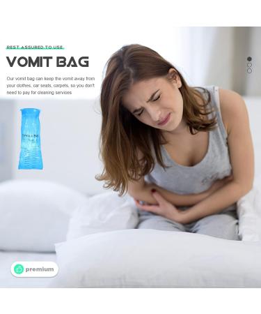 SUPVOX 25Pcs 1000ml Vomit Bags - Leak Resistant Portable Disposable Emesis Bags for Travel Motion Sickness - Car, Airplane, Taxi - Buy Online on SooperMarket.com