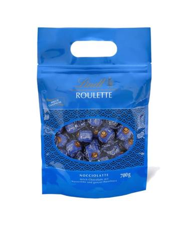 Lindt chocolate roulette balls nocciolatte |700 G |Fully milk chocolate with a whole hazelnut embedded in hazelnut cream |Praline gift |Large pack of chocolates
