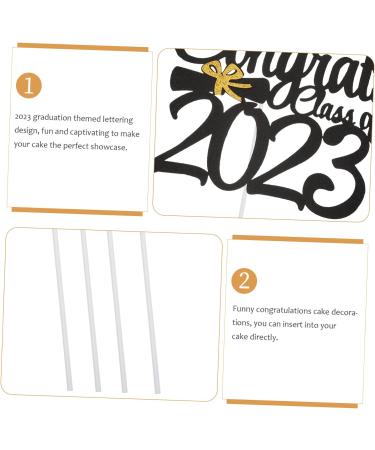 IMIKEYA 6pcs 2023 Graduation Cake Decorating Cupcake Decorating Class a Customs 2022 Graduation Cake Picks Graduation Cake Decorations 2023 Graduation Cupcake Party Supplies Make up As Shown 15x14.3cm - Buy Online on SooperMarket.com