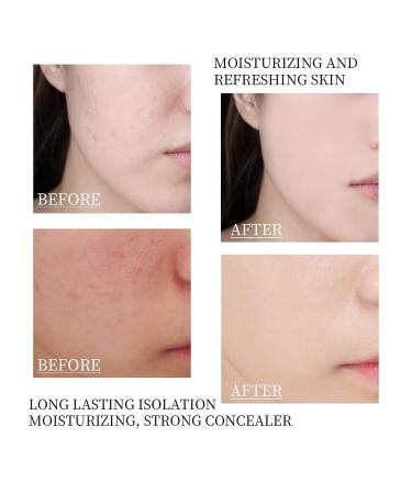 Grospe 2PCS Skin Tone Adjusting CC Cream for Mature Skin - Full-Coverage Foundation & Moisturizing Concealer in Natural+Ivory - Buy Online on SooperMarket.com