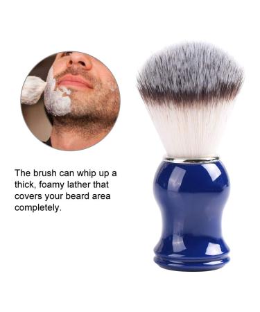 BlueZoo Men's Beard & Mustache Shaving Brush - Resin Gripped Swine Bristles Nylon Wool Handle - Buy Online on SooperMarket.com