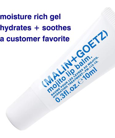 Malin + Goetz Mojito Lip Moisturizer - Long Lasting Hydrating Treatment for Men and Women | Soothing Dry Lip Repair | Vegan & Cruelty-Free | 0.3 fl oz - Buy Online on SooperMarket.com