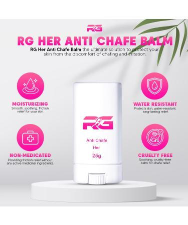 RG Her Anti-Chafe Balm (25g) - Soothing Relief for Active Women | International Shipping Available - Buy Online on SooperMarket.com