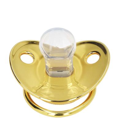 Luxury Rhinestone Crown Baby Pacifier - Ergonomic Golden Design Soothing & Portable (Letter D) - Buy Online on SooperMarket.com