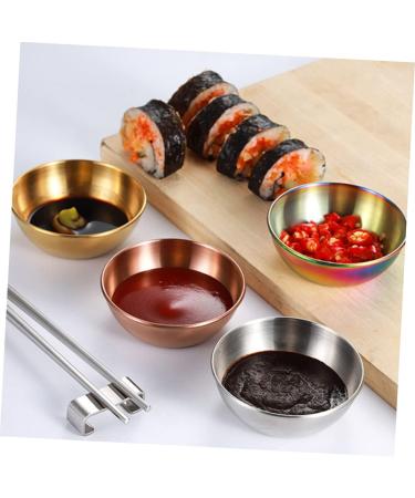 MAGICLULU 24 Pcs Silver Sauce Dish Dipping Sauce Seasoning Dish Stainless Steel 9x9cmx3pcs Silverx3pcs - Buy Online on SooperMarket.com