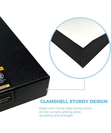 Lineco LIN-733-BB3D Archival Oversized 3-Ring Album Box with Clamshell Lid - Black (1 Pack) - Buy Online on SooperMarket.com