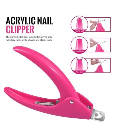 MORGLES 500pcs Clear Coffin Nail Tips Set - Professional Acrylic Nails Kit with Glues, Clipper, Files, and Cuticle Tools - Buy Online on SooperMarket.com