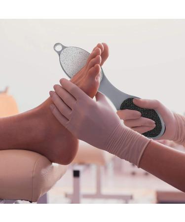 4-in-1 Pedicure Tool Set for Dry and Wet Foot Care - Callus Remover, Foot Scrubber, Pumice Stone, Nail Brush - Gray - Buy Online on SooperMarket.com