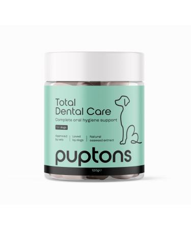 Total Dental Care Plaque & Tartar Remover Powder for Dogs | Bad Breath Treatment | Helps Remove Plaque Off Teeth (60 Grams) | Puptons