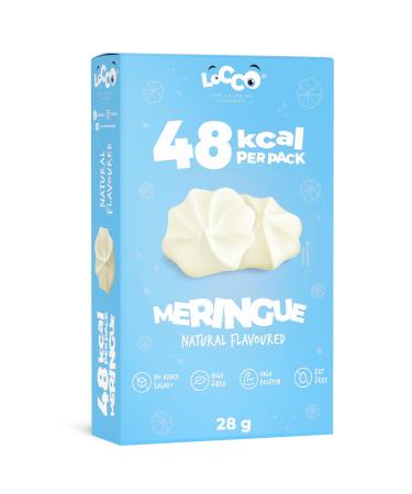 LOCCO Low Calorie Meringues | CA. 1 5 kcal Per Meringue | Low Calorie High Protein Snack | No Added Sugar | No Palm Oil & Fat Free | Natural Flavour