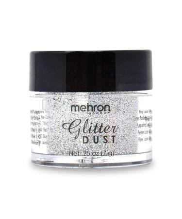 Mehron Makeup GlitterDust (.25 oz) (Holographic Silver)