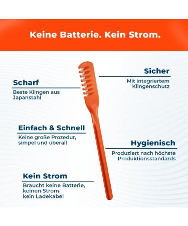 Silkslide Nasal Hair Trimmer - 12-Piece Set for Men & Women | Battery-Free Nose Hair Razor | Hygienically Made in Germany - Buy Online on SooperMarket.com